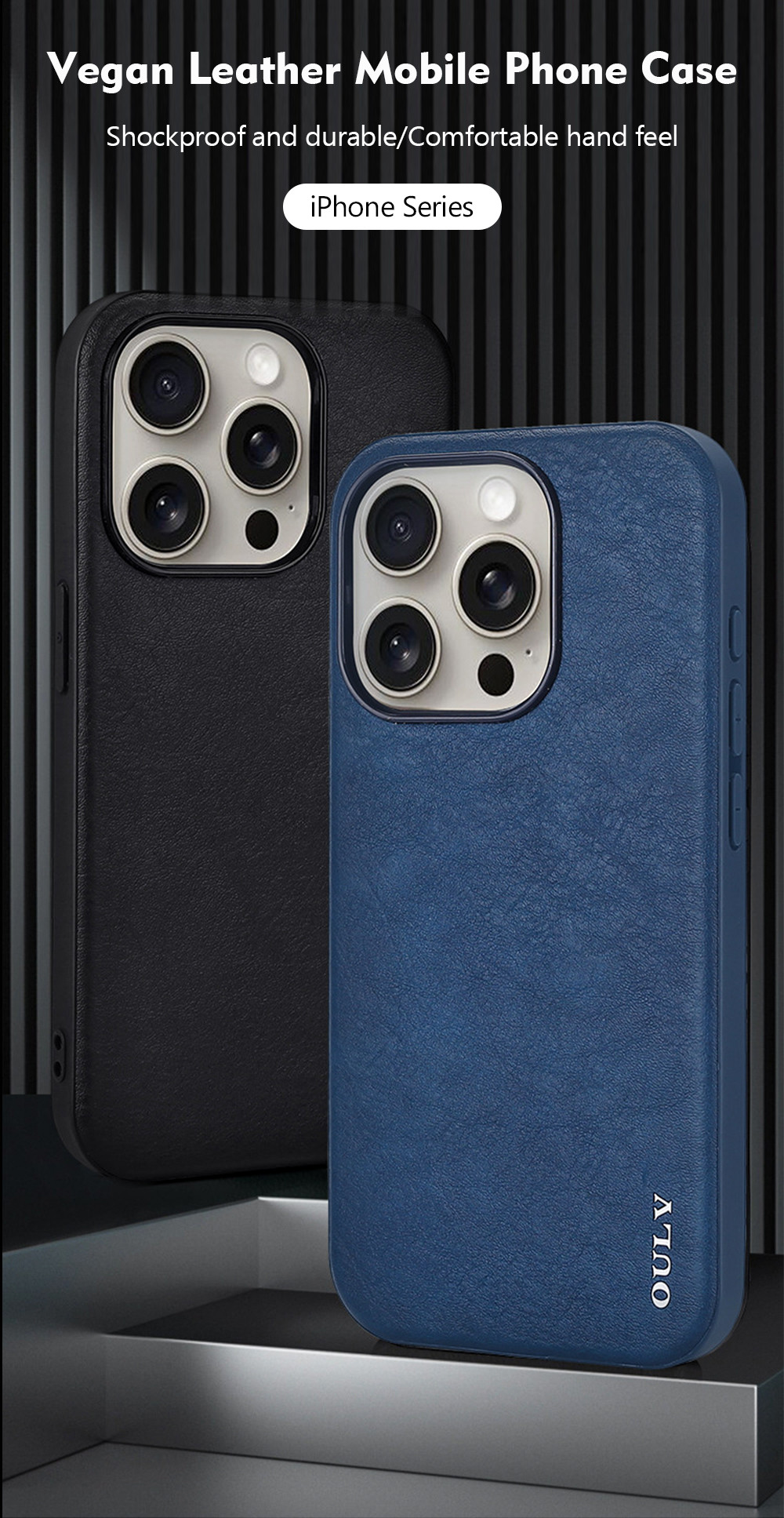 Business Style Leather Phone Case Back Cover For IPhone 16 15 Pro Max