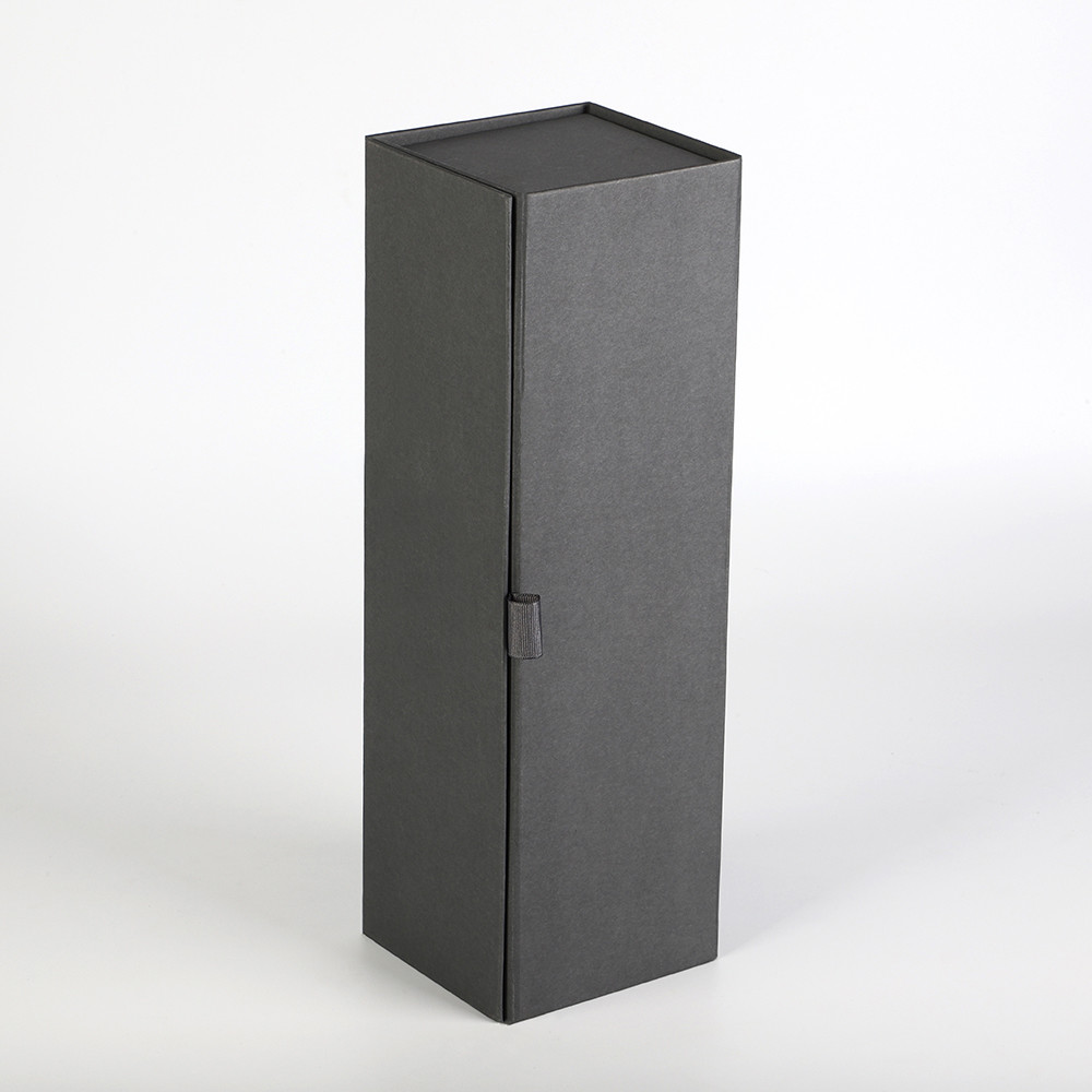FCS Single Wine Bottle Rigid Magnetic Gift Box ODM Cardboard With Magnetic Lid
