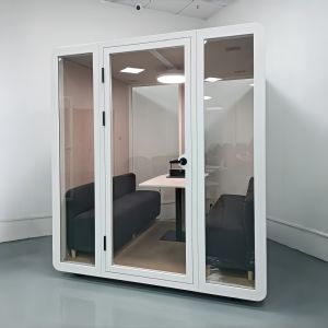  4 Person Meeting Pod with STC35dB Acoustic Performance L200×W180×H233cm External Size and L186×W164×H206cm Internal Size Manufactures