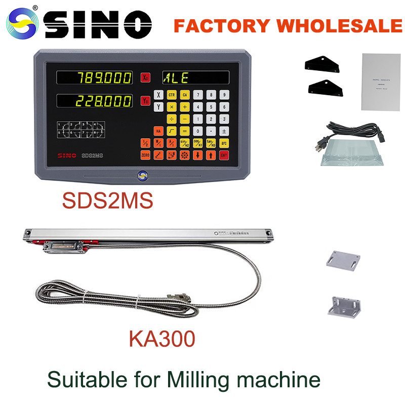 IP64 SDS2MS SINO Digital Readout System DRO KA300 Glass Linear Scale Encoder