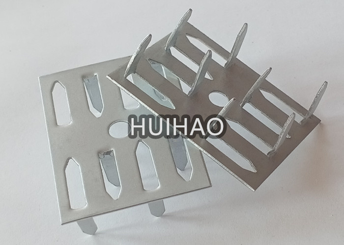 50mmx38mm Acoustical panel insulation impaling clips with 8 pins