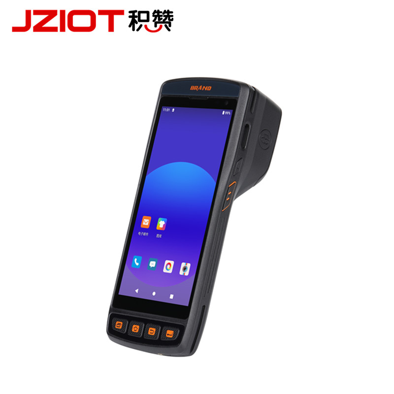 Fashion 5.5 INCH Handheld PDA Barcode Scanner Printer All in ONE Portable Android 11 3+32G NFC POS Terminal With SIM Card Slot