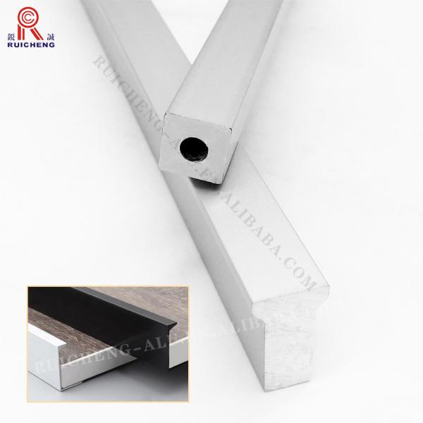 Industry Extended Aluminium Handle Profile Customized Length Wardrobe Door
