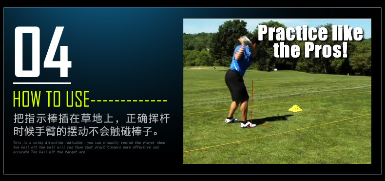 folded golf alignment stick , folding golf alignment sticks , two-double golf training aid