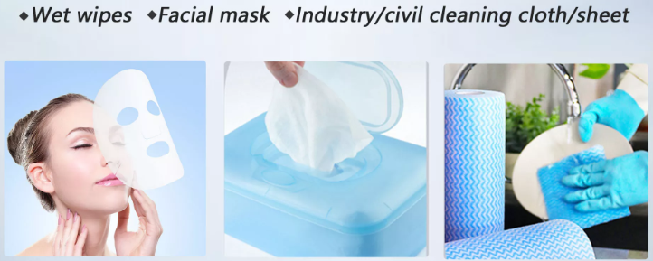 100% Tencel Spunlace Nonwoven Fabric White Color For Household / Restaurant