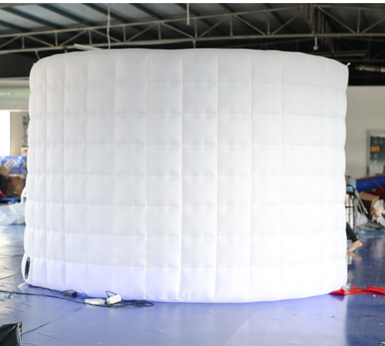 Danda Inflatable LED White Photo Booth Wall Weddings Birthdays Events Advertising Ax