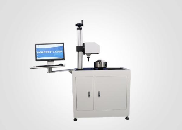 Metal Flange Dot Pin Pneumatic Marking Machine 300mm Horizontal Rotary With