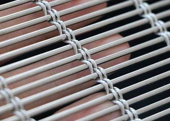 Decorative Stainless Steel Wire Mesh 50mm*50mm Plain Weaving