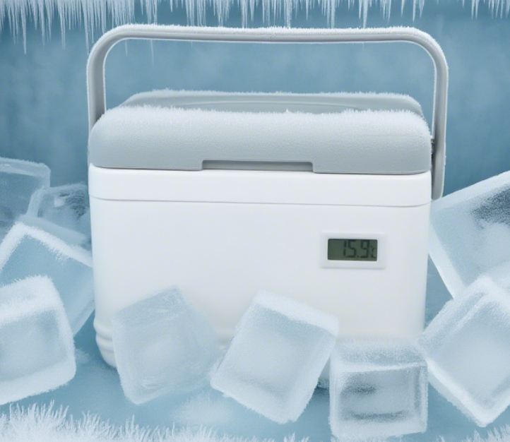 Portable Ice Cooler Box 1.6KG for Camping Picnic BBQ 12h Cold Storage