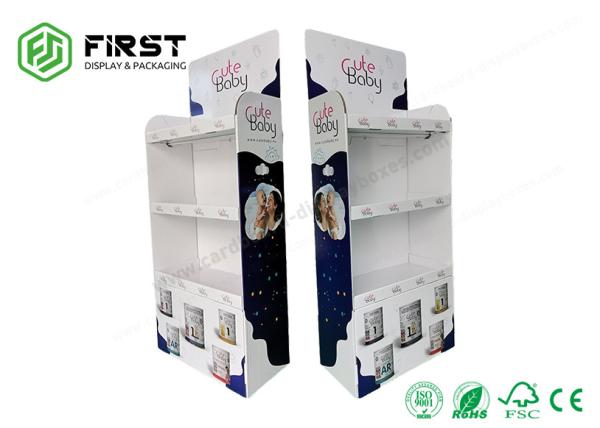 POP Foldable Cardboard Floor Display Customized Printing Paper Floor Cardboard