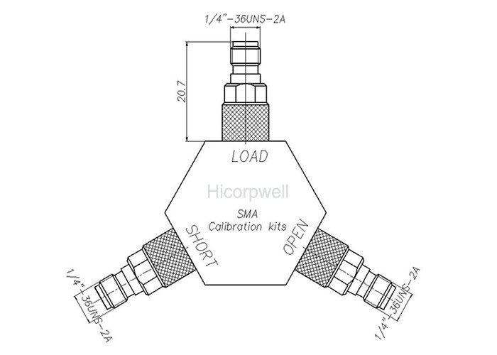 Female Open Male Open Full One-Port Calibration SMA-K Calibrator SMA - SMA Cal Kit Testing