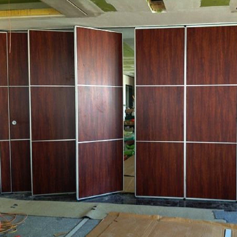 Space Divider Wooden Folding Partition Wood Movable Office Partition For Library