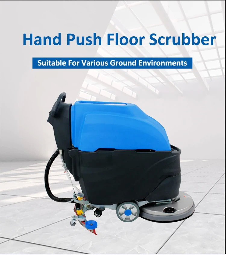 High Efficiency Commercial Electric Walk Behind Ceramic Tile Floor Scrubber Cleaning Machine