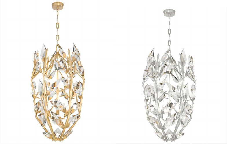Creative Silver Modern Crystal Chandelier 3000K 4000K 6500K