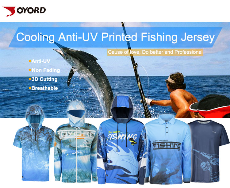 Long Sleeve Custom Fishing Jerseys Odor Resistant S-4XL Size Non Fading Color