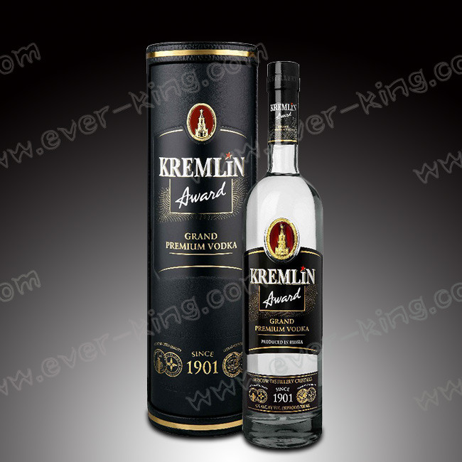 Plastic Cap 750ml Empty Liquor Bottles , Sgs Clear Glass Liquor Bottles
