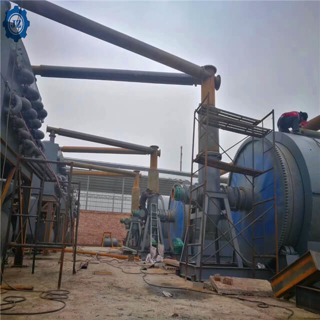 30ton 50ton Fully automatic Continuous Scrap Tyre Recycling To Oil Pyrolysis Machine