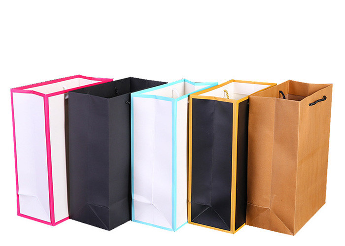 Original Plain Paper Gift Bags White Paper Gift Bags With Handles For Christmas