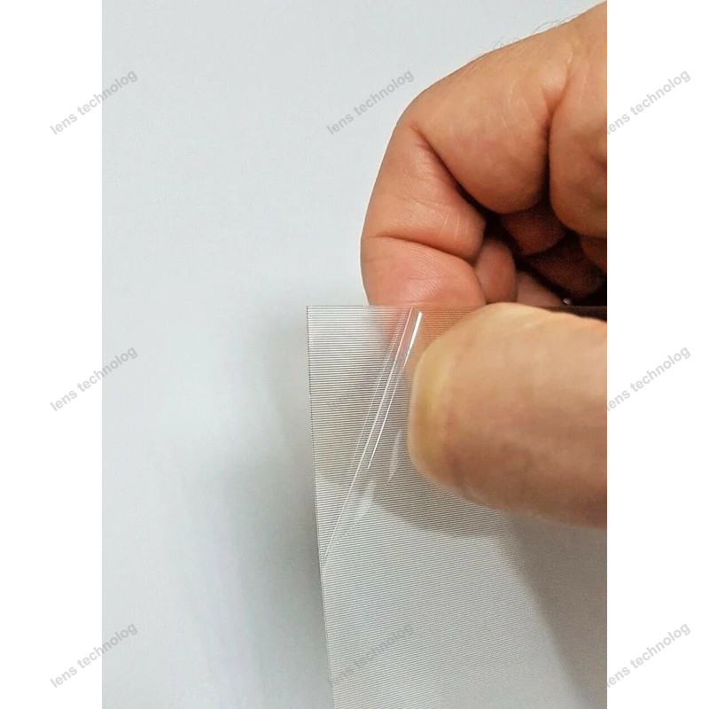 Scratch Resistant 3D Lenticular Lens Sheets 50 Lpi 60 Lpi Lenticular Sheet With Adhesive