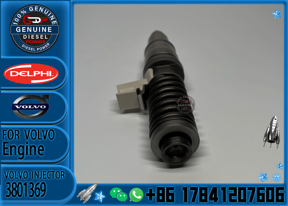 4 Pin Diesel Fuel Injector 3801369 Common Rail Injector BEBE4D18002 For Volvo Truck PENTA MD13