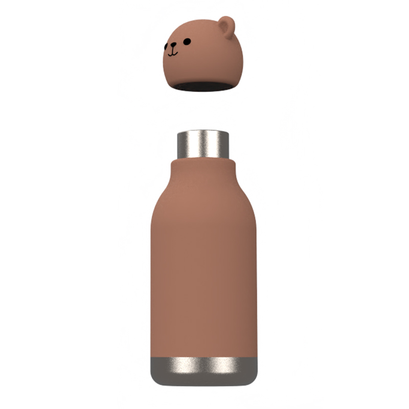 Bear Design Original Custom Food Grade Silicone 304 Stainless Steel Kids Back to School Birthday Water Kid Cups Training Cup