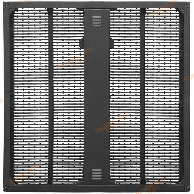  SMD2727 P15.6mm LED Video Curtain Screen Transparent Transparent LED Mesh For Building Manufactures