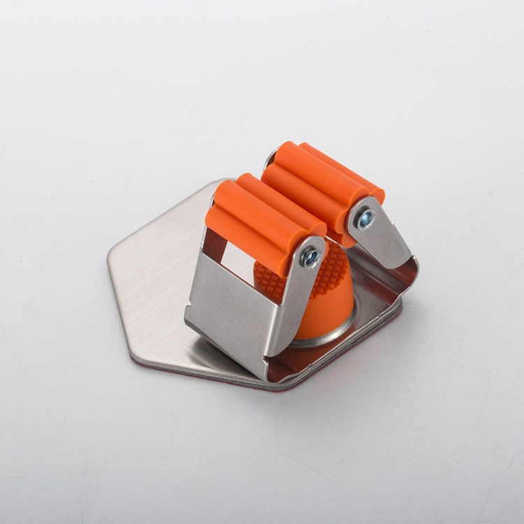 Bathroom accessories stainless steel Mop Handle Holder Household Mop Handle Holder Reusable Tool Gripper Mop Broom Holder