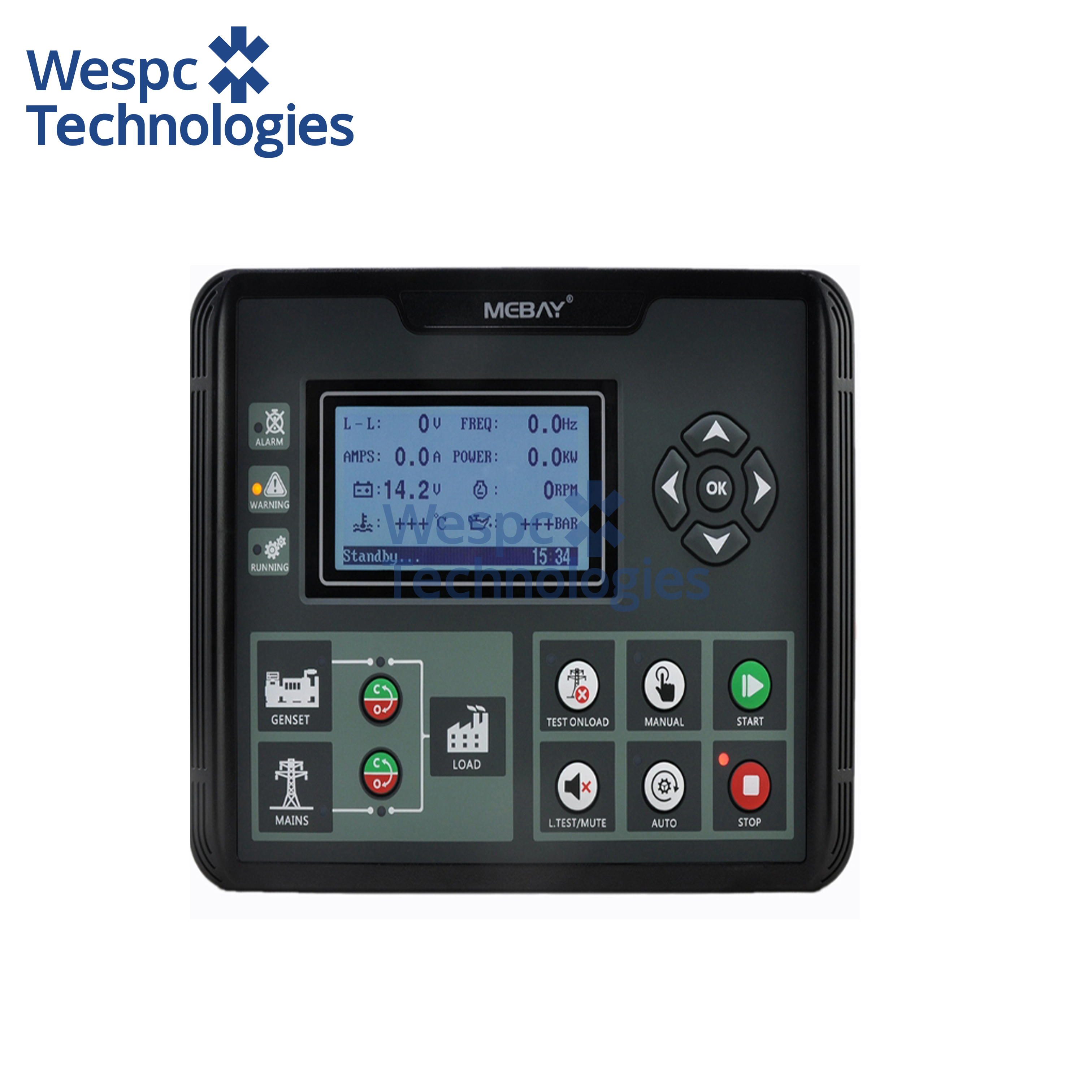 WESPC Original DC52C Intelligent Genset Controller Diesel Generator Monitoring