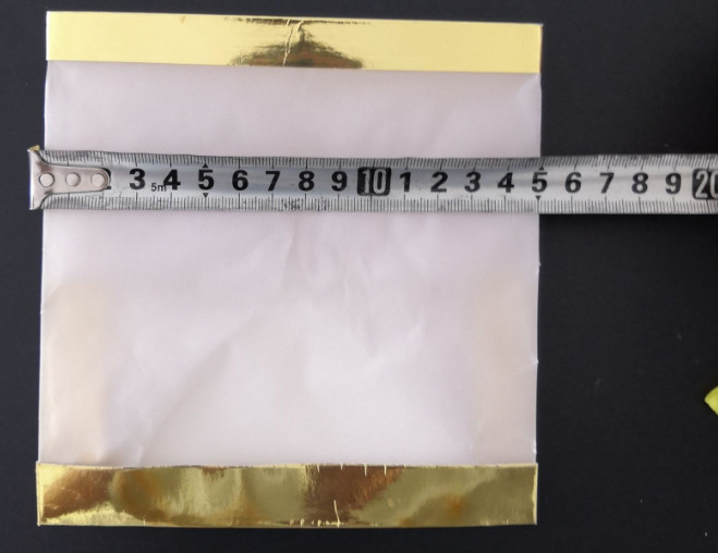 Factory direct export paper square water lantern blessing wishing lamp large size 15*15*15cm size gold