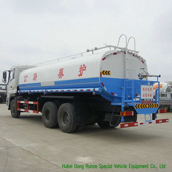 Truck Mounted Stainless Steel Water Tank 25M3 With Water Pump Sprinkler For Potable Water Delivery and Spray LHD/RHD