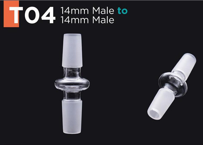 Hand Blown Glass Bongs Accessories Glass Adapter For Oil Rigs Bongs