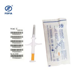134.2kHz FOFIA Dog Temperature Tag ISO Microchip With Temperature Detecting Tech