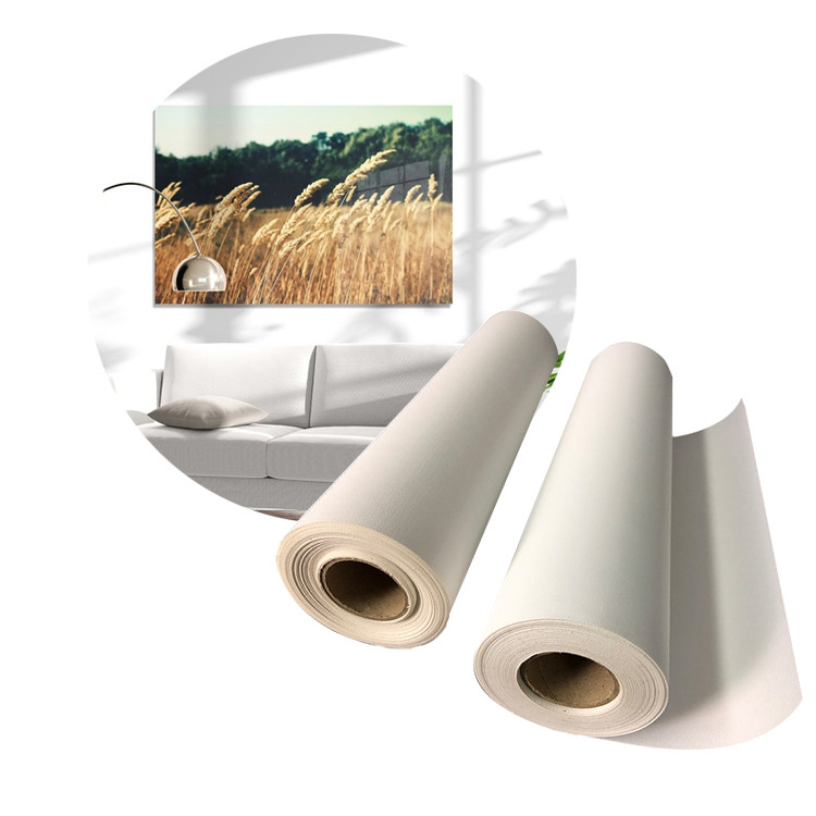 24'' / 36'' Pigment Inkjet Large Format Art Aqueous Matte Blank Cotton Canvas