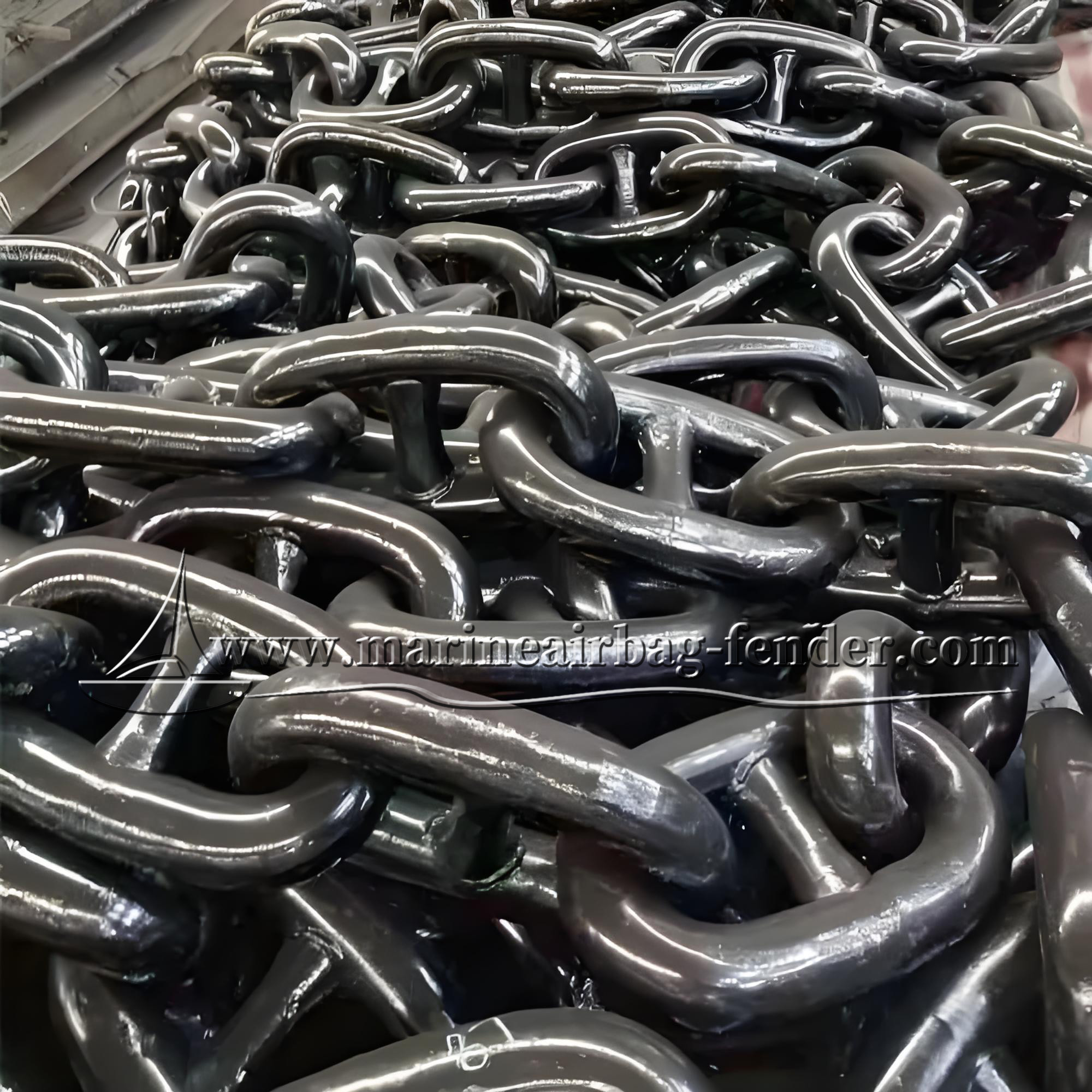 Galvanized Heavy Duty Mooring Chain Carbon Steel Bar Type