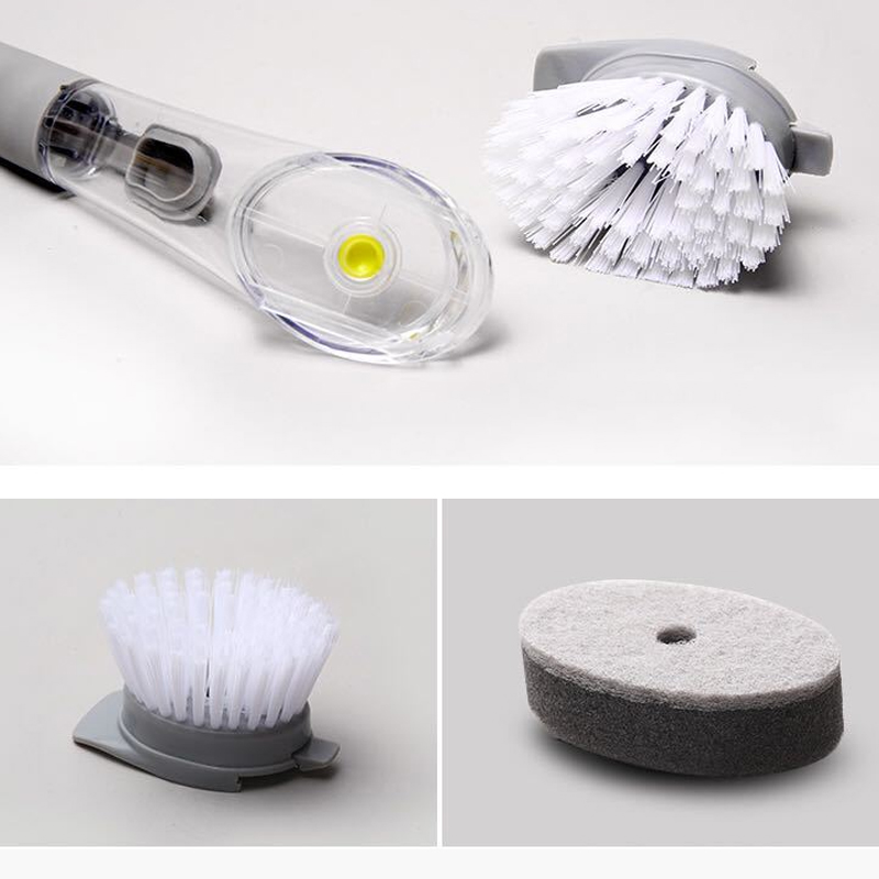 Dual purpose type cleaning brush,Kitchen Pot Cleaner Tool,Scrubber Dish Bowl Washing Sponge Kitchen Dish Washing Brush Pot Brush