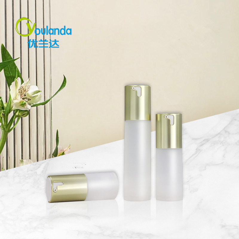 3pcs Lotion Pump Container Clear Airless Pump Bottle 15ml 30ml 50ml For Fresh Products