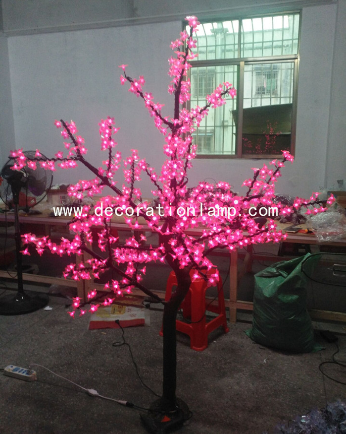 artificial trees with lights