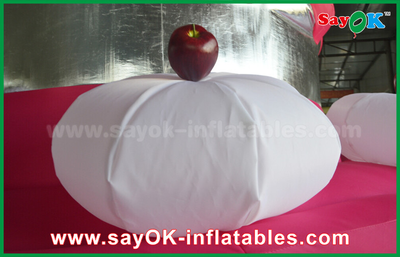 Red Promotional Custom Inflatable Products Giant Cake Party / Birthday Decoration