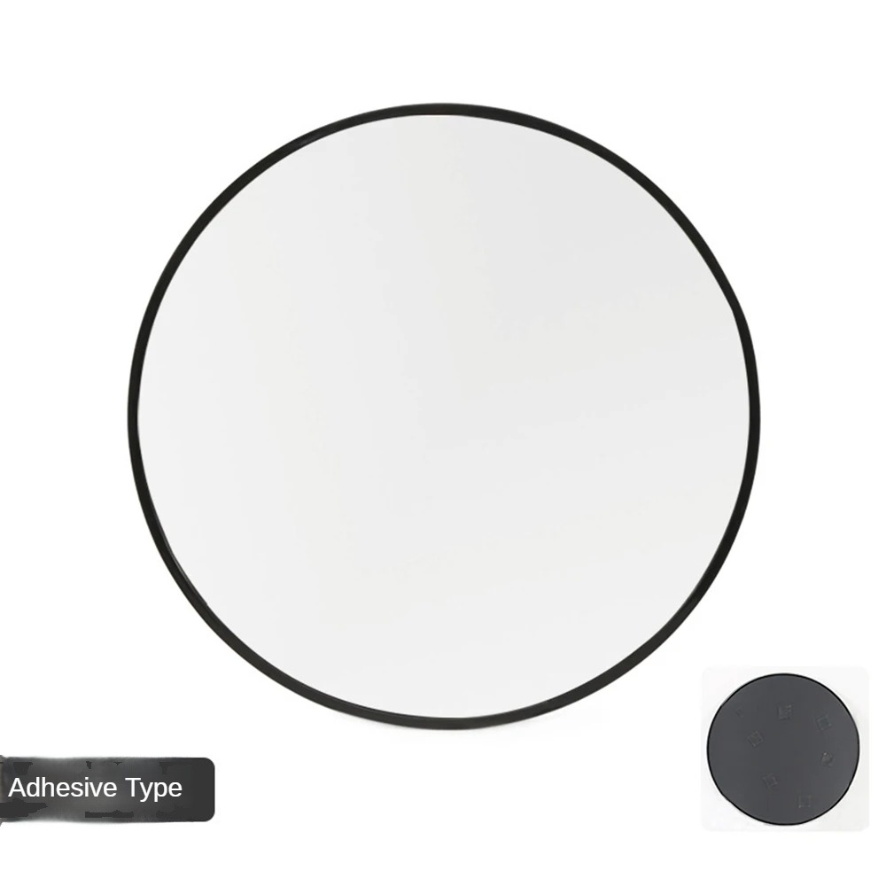 Wall Mirror for Bathroom Decorative Antique Round Belly Vintage Sticker Plastic Frame