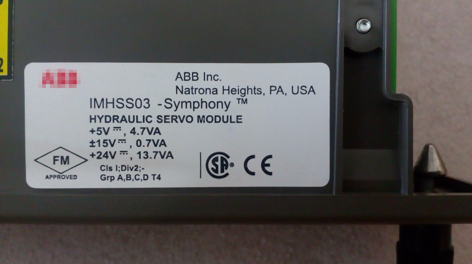 IMHSS03 Hydraulic Servo Module Processor Module Control Hydraulic Actuator