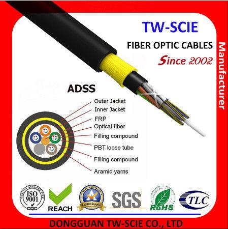 Flexible Aerial Strand Fiber Optic Cable Loose Tube With Non - Metallic