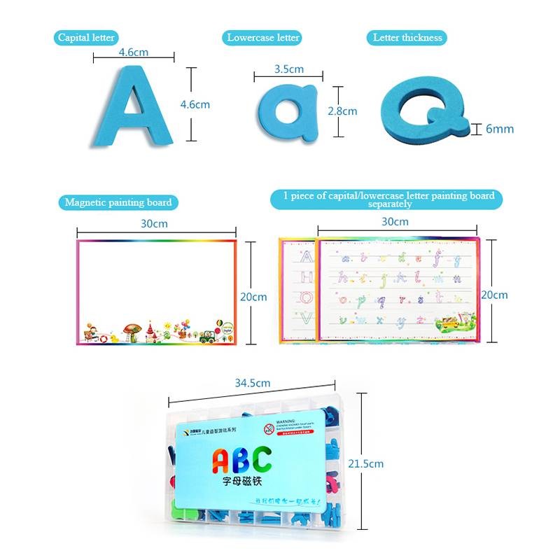 UCI Modern Teacher Aids EVA Magnetic Letter Set With Magnetic Board