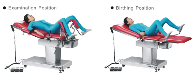 Stainless Steel Electric Gynecology Chair Foot Switch For Obstetric Birthing