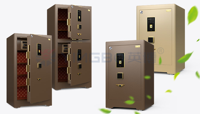 Dual Alarm Luxury Safe Box Fingerprint Lock Solid Steel For Security YB/ZY-70