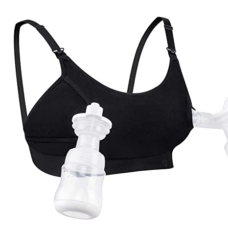 Hands free pumping bra adjustable breast-pumps holding and nursing bra momcozy nursing and pumping bra