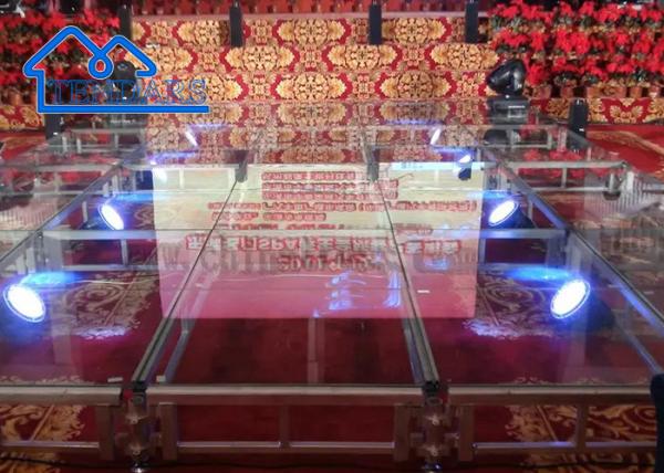 Custom Led Floor Tempered Glass Magnetic Light Wedding Party Pixel Led Dance