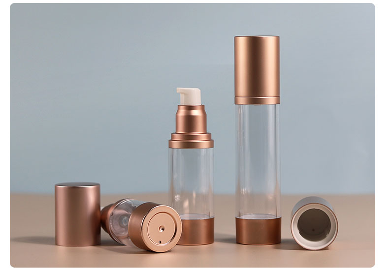 Luxury Airless Cosmetic Bottles Customized Containers For Skin Care Products