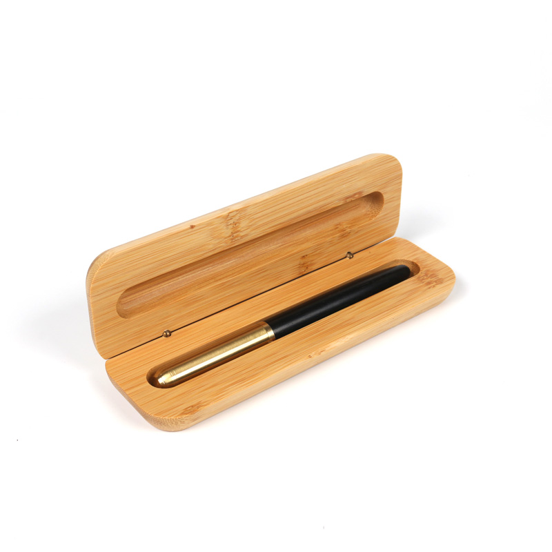 luxury customized wooden pen with laser bamboo box for gift