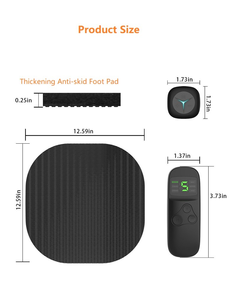 Muscle Toning Pad Electric EMS Foot Massager Customizable TENS Pulse OEM