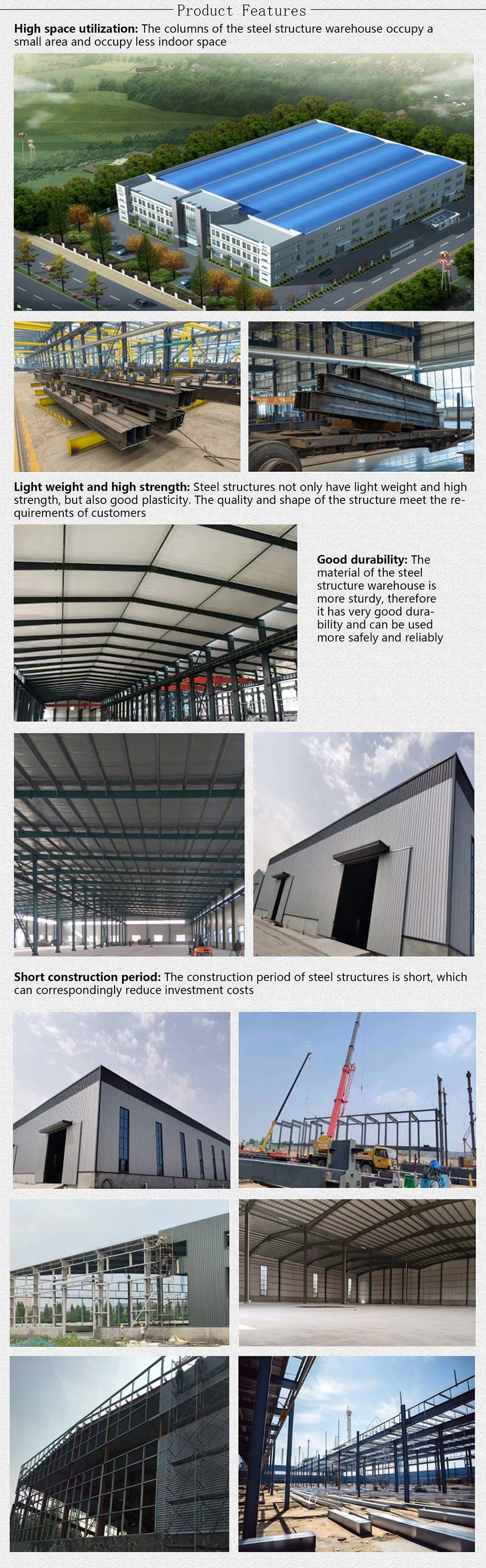 Pre Engineered Steel Structure WorkshopBuilding Costomized Modern Design
